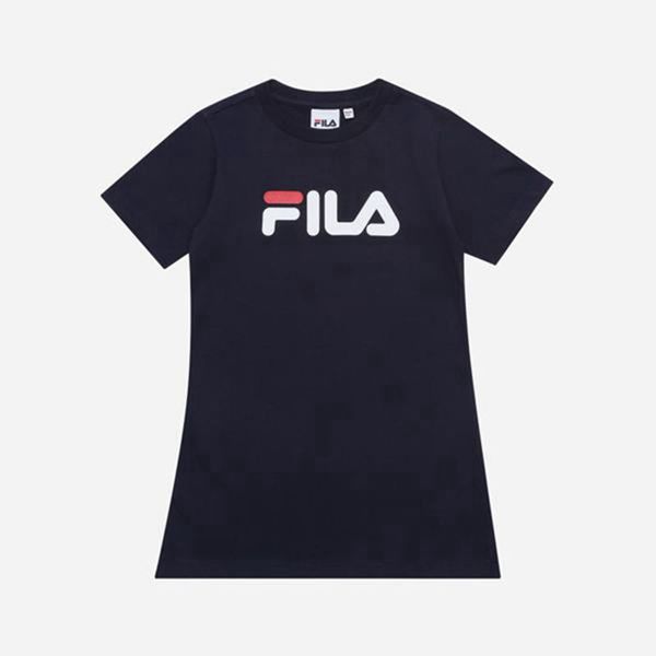 Camisetas Fila Menina Azul Marinho - Fila Uno S/S Loja Online Portugal,SHAO-36451